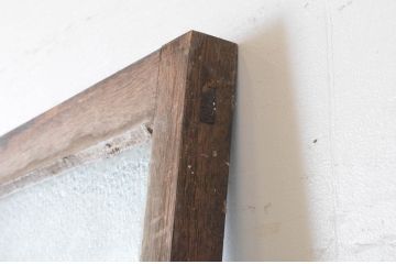 アンティーク建具　大正ロマン　古い洋館で使われていたグレモン錠付き両開き窓と明かり取りのセット(突き出し窓、ガラス扉、明り取り)(R-065362)