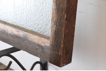 アンティーク建具　大正ロマン　古い洋館で使われていたグレモン錠付き両開き窓と明かり取りのセット(突き出し窓、ガラス扉、明り取り)(R-065363)