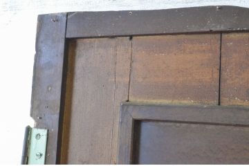 アンティーク建具　ペイント仕上げ限定　レトロな雰囲気あふれるドア1枚(扉、木製ドア、開き戸)(R-065364)