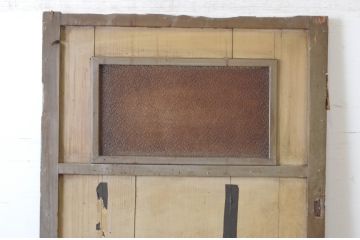 アンティーク建具　ペイント仕上げ限定　レトロな雰囲気あふれるドア1枚(扉、木製ドア、開き戸)(R-065364)