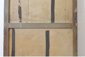 アンティーク建具　ペイント仕上げ限定　レトロな雰囲気あふれるドア1枚(扉、木製ドア、開き戸)(R-065364)