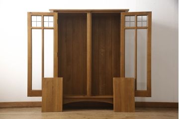 アメリカヴィンテージ　Stickley(スティックレー、スティックレイ)　ナチュラルテイストの空間づくりにおすすめのキャビネット(ブックケース、本箱、収納棚、戸棚、ビンテージ)(R-065391)