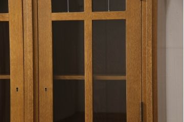 アメリカヴィンテージ　Stickley(スティックレー、スティックレイ)　ナチュラルテイストの空間づくりにおすすめのキャビネット(ブックケース、本箱、収納棚、戸棚、ビンテージ)(R-065391)