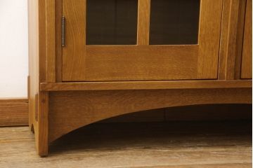 アメリカヴィンテージ　Stickley(スティックレー、スティックレイ)　ナチュラルテイストの空間づくりにおすすめのキャビネット(ブックケース、本箱、収納棚、戸棚、ビンテージ)(R-065391)