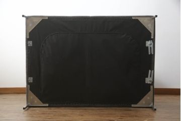 中古　美品　IDC大塚家具取り扱い　すっきりとしたリビングスタイルを実現できるクッション付きコーナーソファ(L字型、4人掛け、5人掛け、4P)(定価約48万円)(R-065394)