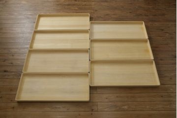 中古　伝統工芸士　熊倉由蔵作　凛とした佇まいが魅力の加茂総桐箪笥(胴厚、四方丸、桐たんす、着物箪笥、和タンス、引き出し、衣装箪笥)(R-065397)