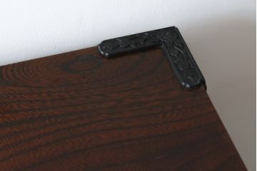中古　駿河民芸　品の良い牡丹の金具が和の雰囲気を高める和箪笥(収納たんす、整理タンス、衣装箪笥、引き出し)(R-065410)