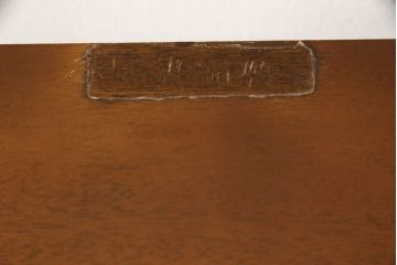 中古　DREXEL HERITAGE(ドレクセルヘリテイジ)　Triune(トライユン)　高級感漂う佇まいが魅力のドレッサーとスツールのセット(化粧台、鏡台、引き出し、ミラー、オットマン)(ドレッサーの定価約42万円)(R-065414)