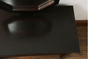 和製ビンテージ　松本民芸家具　絶版品!　#303型　オクタゴンのフレームが目を引く八角鏡台(ドレッサー、ミラー、化粧台、ヴィンテージ)(R-065420)