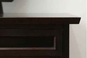 和製ビンテージ　松本民芸家具　絶版品!　#303型　オクタゴンのフレームが目を引く八角鏡台(ドレッサー、ミラー、化粧台、ヴィンテージ)(R-065420)