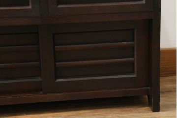 和製ビンテージ　松本民芸家具　絶版品!　#303型　オクタゴンのフレームが目を引く八角鏡台(ドレッサー、ミラー、化粧台、ヴィンテージ)(R-065420)