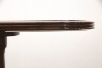 中古　美品　モリシゲ(MORISHIGE/森繁)　フローラ　濃い木色で落ち着いた空間を演出するサイドテーブル(コーヒーテーブル、カフェテーブル、ローテーブル)(定価約11万9千円)(R-065425)