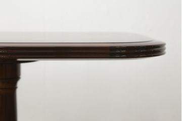 中古　美品　モリシゲ(MORISHIGE/森繁)　フローラ　濃い木色で落ち着いた空間を演出するサイドテーブル(コーヒーテーブル、カフェテーブル、ローテーブル)(定価約11万9千円)(R-065426)