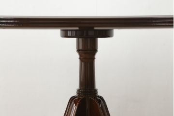 中古　美品　モリシゲ(MORISHIGE/森繁)　フローラ　濃い木色で落ち着いた空間を演出するサイドテーブル(コーヒーテーブル、カフェテーブル、ローテーブル)(定価約11万9千円)(R-065426)