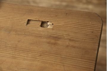 和製アンティーク　両面引き出しが使い勝手の良い大振りな作業台(ダイニングテーブル、食卓、2人掛け、4人掛け、ワークスペース)(R-065427)