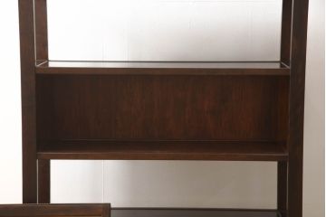 和製ビンテージ　美品　松本民芸家具　上質な和の趣き溢れるクズ布茶棚(飾り棚、収納棚、戸棚、サイドボード、ヴィンテージ)(R-065428)