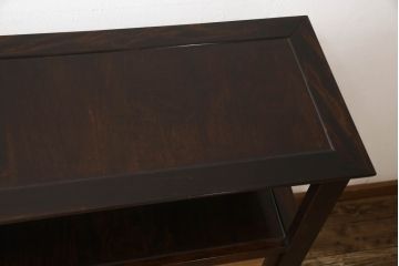 和製ビンテージ　美品　松本民芸家具　上質な和の趣き溢れるクズ布茶棚(飾り棚、収納棚、戸棚、サイドボード、ヴィンテージ)(R-065428)