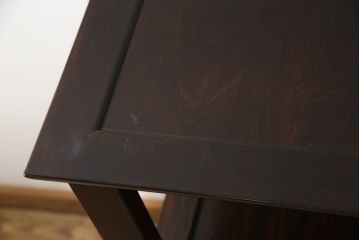 和製ビンテージ　美品　松本民芸家具　上質な和の趣き溢れるクズ布茶棚(飾り棚、収納棚、戸棚、サイドボード、ヴィンテージ)(R-065428)