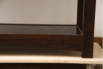 和製ビンテージ　美品　松本民芸家具　上質な和の趣き溢れるクズ布茶棚(飾り棚、収納棚、戸棚、サイドボード、ヴィンテージ)(R-065428)