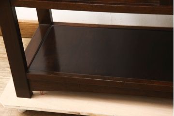和製ビンテージ　美品　松本民芸家具　上質な和の趣き溢れるクズ布茶棚(飾り棚、収納棚、戸棚、サイドボード、ヴィンテージ)(R-065428)