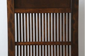 和製ビンテージ　九州民芸家具　和の趣溢れる重厚な佇まいが魅力の衝立て(つい立て、衝い立て、パーテーション、仕切り、ヴィンテージ)(R-065429)