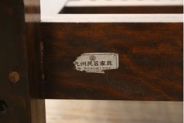 和製ビンテージ　九州民芸家具　和の趣溢れる重厚な佇まいが魅力の衝立て(つい立て、衝い立て、パーテーション、仕切り、ヴィンテージ)(R-065429)