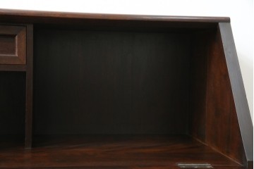 中古　松本民芸家具　高山式座ビューロー　和室や和モダンなリビングにおすすめのライティングビューロー　定価約30万8千円相当　(R-065432)