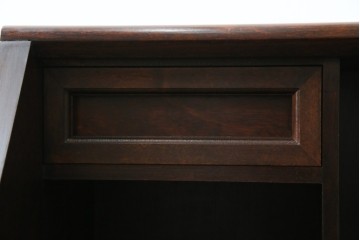 中古　松本民芸家具　高山式座ビューロー　和室や和モダンなリビングにおすすめのライティングビューロー　定価約30万8千円相当　(R-065432)