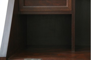 中古　松本民芸家具　高山式座ビューロー　和室や和モダンなリビングにおすすめのライティングビューロー　定価約30万8千円相当　(R-065432)