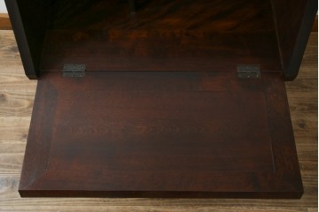 中古　松本民芸家具　高山式座ビューロー　和室や和モダンなリビングにおすすめのライティングビューロー　定価約30万8千円相当　(R-065432)