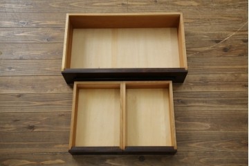 中古　松本民芸家具　高山式座ビューロー　和室や和モダンなリビングにおすすめのライティングビューロー　定価約30万8千円相当　(R-065432)