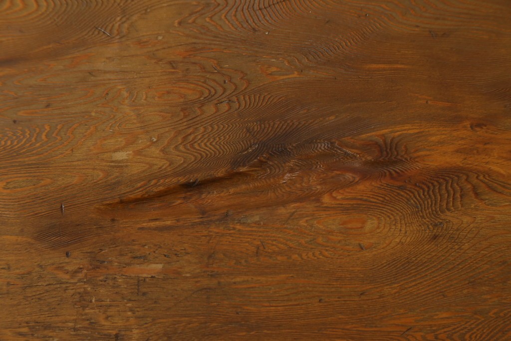 和製ビンテージ　笹杢　高級品!!杢目が素晴らしい秋田杉一枚板の座卓　(R-065445)