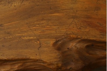 和製ビンテージ　笹杢　高級品!!杢目が素晴らしい秋田杉一枚板の座卓　(R-065445)