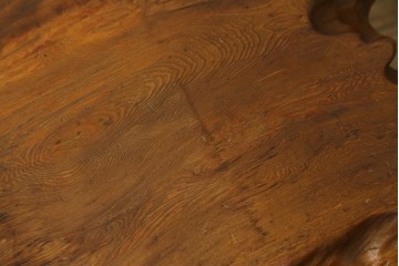 和製ビンテージ　笹杢　高級品!!杢目が素晴らしい秋田杉一枚板の座卓　(R-065445)