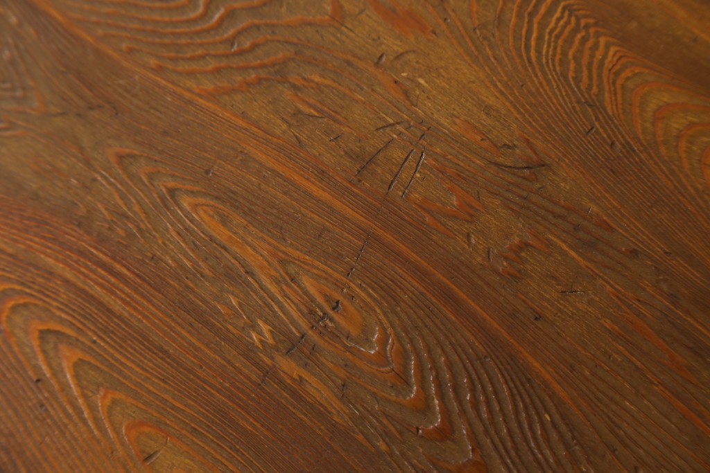 和製ビンテージ　笹杢　高級品!!杢目が素晴らしい秋田杉一枚板の座卓　(R-065445)