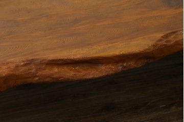 和製ビンテージ　笹杢　高級品!!杢目が素晴らしい秋田杉一枚板の座卓　(R-065445)