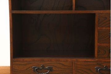 中古　岩谷堂箪笥　No.364　高級感のある和の雰囲気を高める三尺茶箪笥(茶棚、茶タンス、収納棚、戸棚、飾り棚、サイドキャビネット)(定価約52万円)(R-065446)