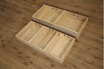 中古　岩谷堂箪笥　No.364　高級感のある和の雰囲気を高める三尺茶箪笥(茶棚、茶タンス、収納棚、戸棚、飾り棚、サイドキャビネット)(定価約52万円)(R-065446)