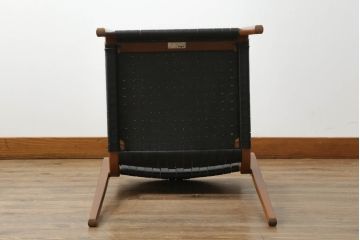 中古　極美品　arflex(アルフレックス)　NT SLIM(エヌティー スリム)　本革(レザー)　スタイリッシュなデザインが魅力のアームレスチェア(ダイニングチェア、椅子、イス)(R-065453)