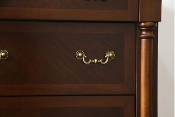 中古　美品　高級品!!　スペイン製　フランスベッド(France Bed)　Slumberland(スランバーランド)　上品な佇まいが魅力のランジェリーチェスト(縦型チェスト、サイドチェスト、引き出し)(定価推定約35万円)(R-065464)