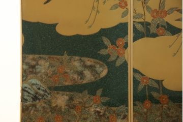 中古　最高級品　宝石象嵌工芸品　光泉　光雲　蒔絵　圧巻!色とりどりの輝きを放つ宝石が空間を華やかに彩る整理タンス3点セット(着物箪笥、引き出し、チェスト、収納箪笥)(R-065470)
