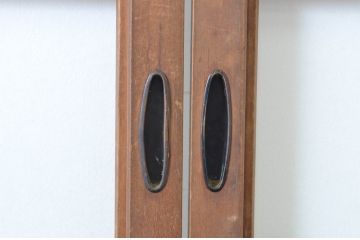 アンティーク建具　腰板の凝ったデザインが魅力的な障子戸4枚セット(引き戸)(R-065472)