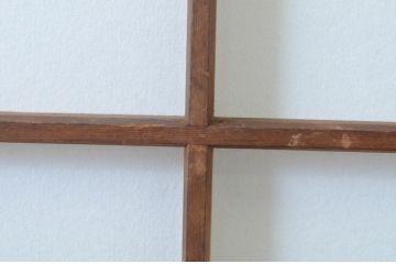 アンティーク建具　腰板の凝ったデザインが魅力的な障子戸4枚セット(引き戸)(R-065472)