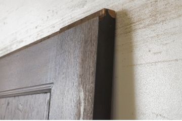 アンティーク建具　大正ロマン　古い洋館で使われていた和洋折衷の引き戸1枚(板戸、襖)(R-065473)