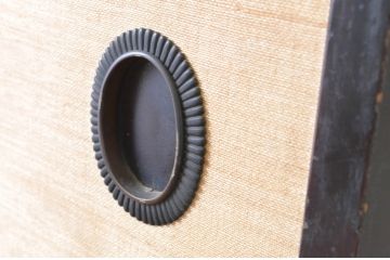 アンティーク建具　大正ロマン　古い洋館で使われていた和洋折衷の引き戸1枚(板戸、襖)(R-065473)