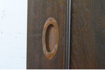 アンティーク建具　大正ロマン　古い洋館で使われていた和洋折衷の引き戸1枚(板戸)(R-065474)