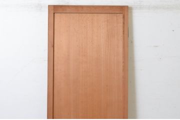 アンティーク建具　美しい柾目が魅力的な舞良戸1枚(まいらど、扉、ドア、板戸)(R-065476)