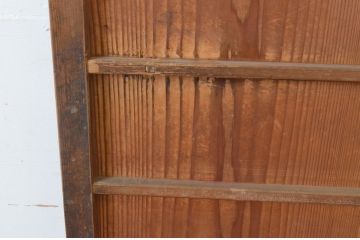 アンティーク建具　趣ある木の風合いア魅力的な舞良戸1枚(まいらど、扉、ドア、板戸)(R-065477)