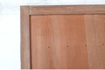 アンティーク建具　趣ある木の風合いア魅力的な舞良戸1枚(まいらど、扉、ドア、板戸)(R-065477)