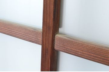 アンティーク建具　和モダンな雰囲気溢れるガラス戸2枚セット(引き戸)(R-065479)